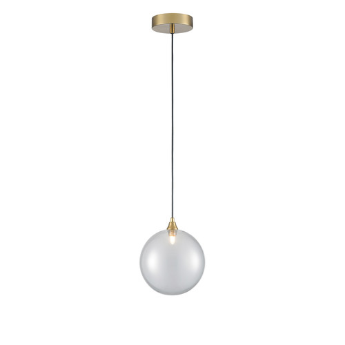 Galaxy 150 Clear Glass Pendant Light PCH424-364 Brass / Clear 5W
