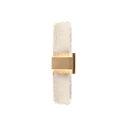 Frost Outdoor Garden Wall Light WB418 Brass 10W 3000K Warm White