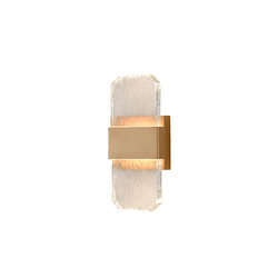 Frost Outdoor Garden Wall Light WB417 Brass 10W 3000K Warm White