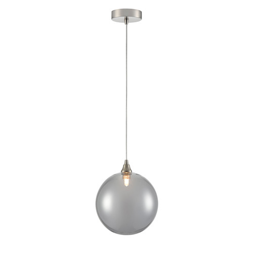 Galaxy 200 Smoked Glass Pendant Light Nickel / Smoked 5W