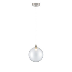 Galaxy 150 Clear Glass Pendant Light PCH244-364 Nickel / Clear 5W