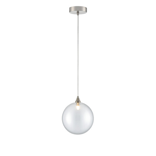 Galaxy 150 Clear Glass Pendant Light PCH244-364 Nickel / Clear 5W