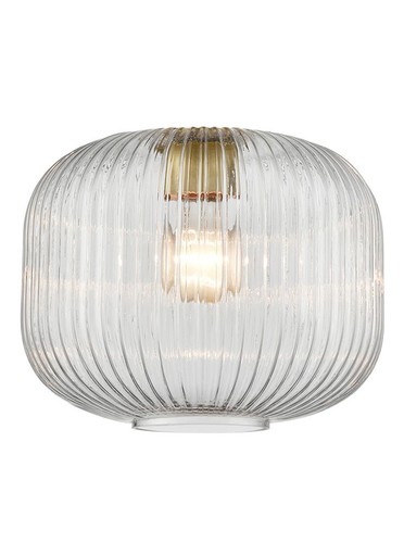 Mezcla 250 Clear Glass Shade Clear 250mm