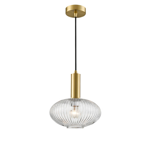 Mezcla 240 Clear Glass Pendant Light PCH461-394 Brass / Clear 15W