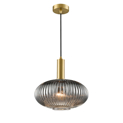 Mezcla 300 Smoke Glass Pendant Light PCH461-398 Brass / Smoked 15W