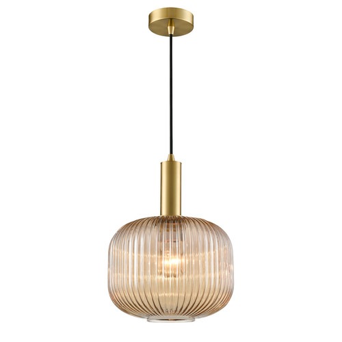 Mezcla 250 Amber Glass Pendant Light PCH461-390 Brass / Amber 15W