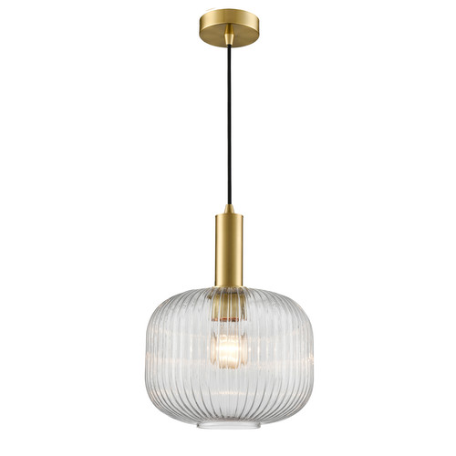 Mezcla 250 Clear Glass Pendant Light PCH461-388 Brass / Clear 15W