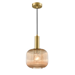 Mezcla 200 Amber Glass Pendant Light PCH461-387 Brass / Amber 15W