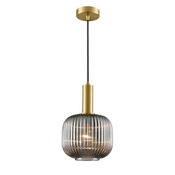 Mezcla 200 Smoked Glass Pendant Light PCH461-386 Brass / Smoked 15W