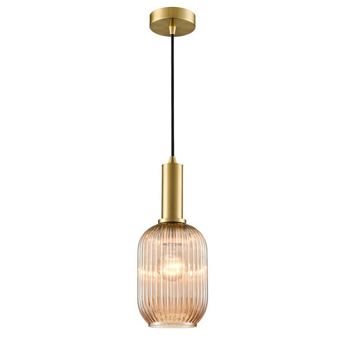 Mezcla 150 Amber Glass Pendant Light PCH461-393 Brass / Amber 15W