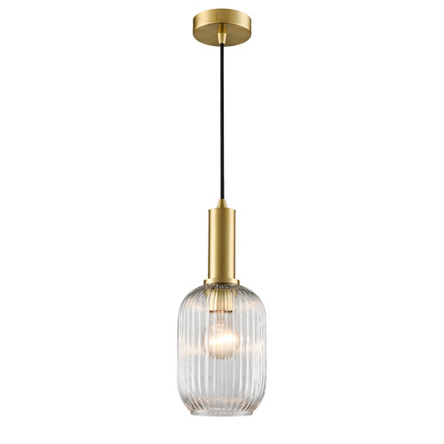 Mezcla 150 Clear Glass Pendant Light PCH461-391 Brass / Clear 15W