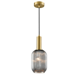 Mezcla 150 Smoked Glass Pendant Light PCH461-392 Brass / Smoked 15W