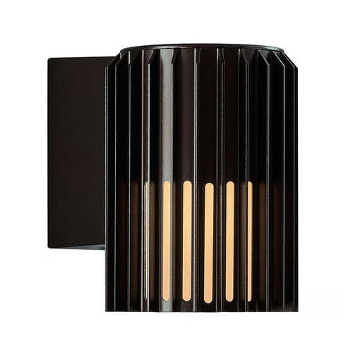 Aludra Seaside Outdoor Garden Wall Light 15W Black