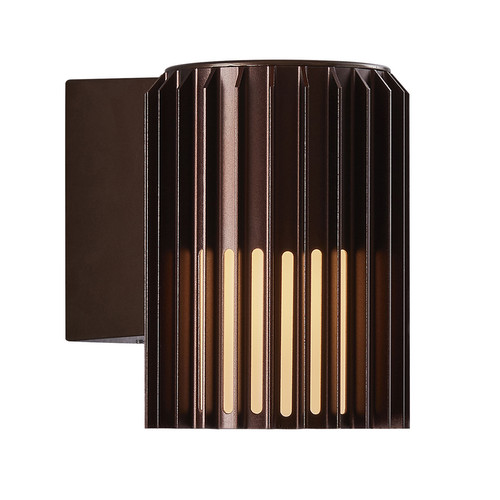 Aludra Seaside Outdoor Garden Wall Light 15W Metallic Brown