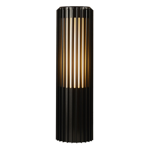 Aludra 45 Bollard Seaside Outdoor Garden Light 15W Black