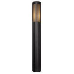 Aludra 95 Bollard Seaside Outdoor Garden Light 15W Black