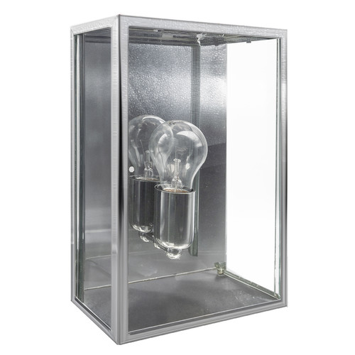 Opaco Clear Glass Wall Light Chrome 60W