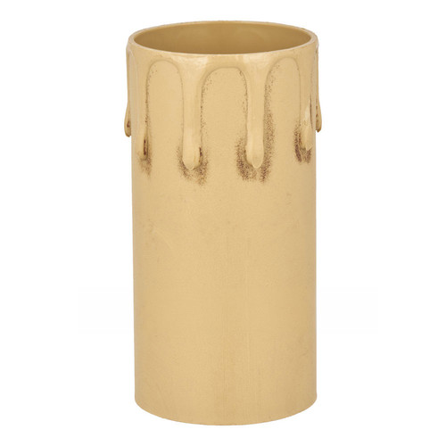 Candle Tube Sleeve with Drip Effect Antique 40mm x 70mm