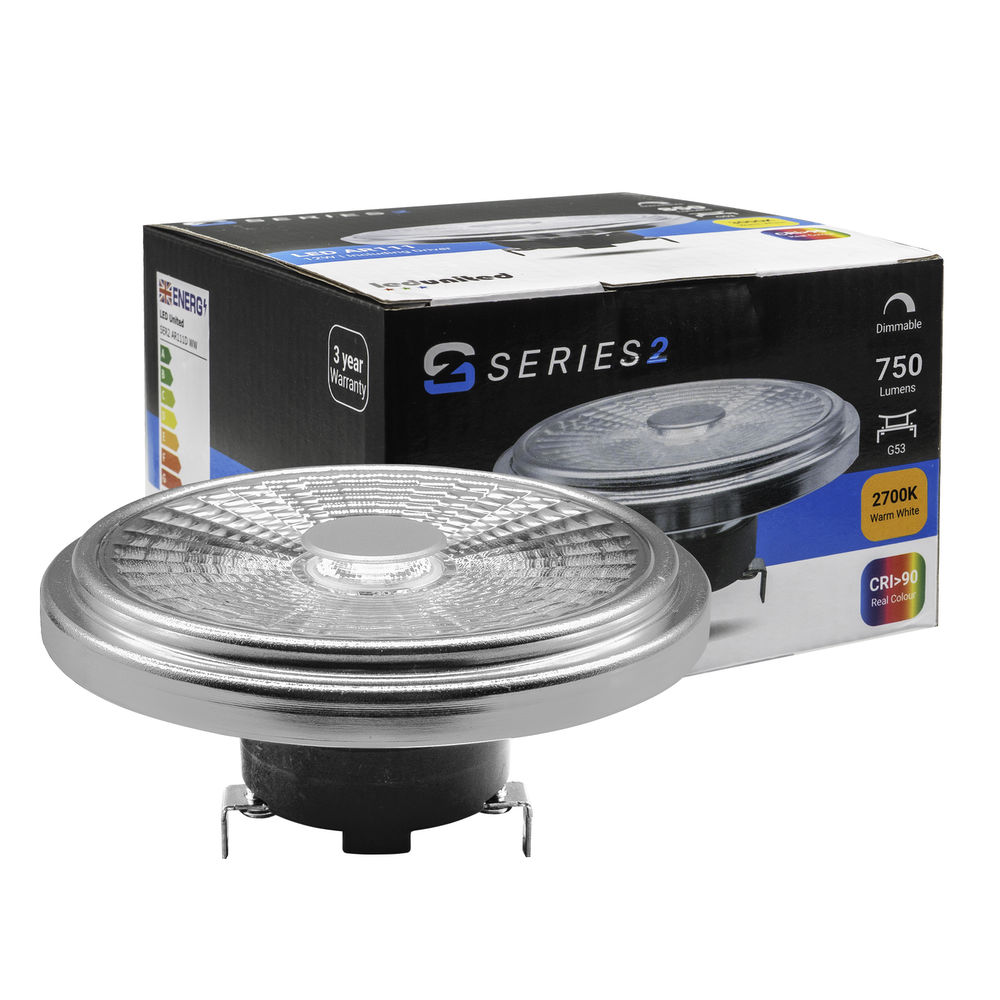 Series 2 AR111 LED 12W 750lm Dimmable Lamp incl. Driver 30° 2700K Warm White — view 4
