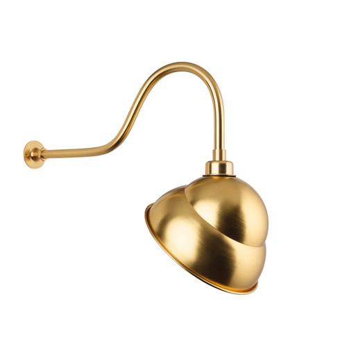 Pub Sign Swan Neck Outdoor Light 150W Brass