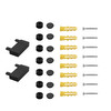 Laser Ultra Slim Magnetic Track End Caps and Screws 2m Black
