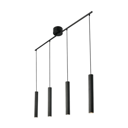 Vico 4 Rail Pendant Light Black 4 x 5W