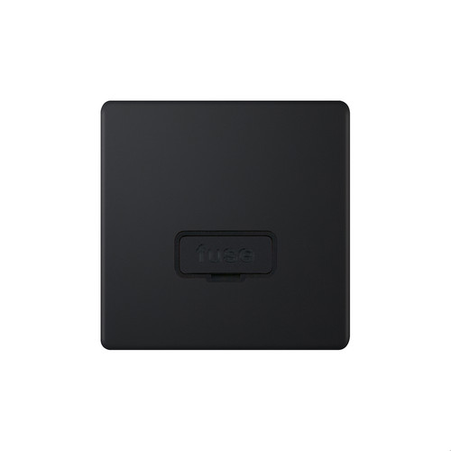 Fuse Spur Screwless 1 gang 13 amp unswitched fuse spur Matt Black