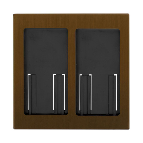Lutron Pico Wireless Double Faceplate Antique Bronze 2 Gang