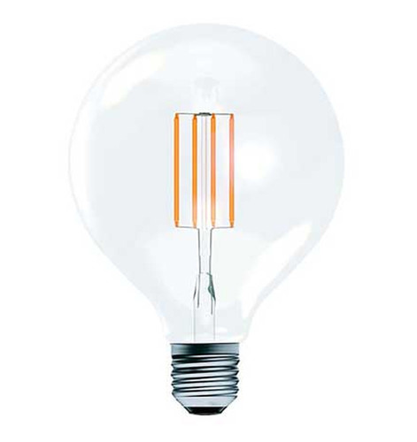 LED Globe Clear Filament Light Bulb 125mm 470lm 2700K Dimmable Light Bulb E27 3.5W