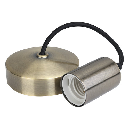 Decorative Contemporary Pendant Set 6 inch Pre-Wired E27 Flex Antique Brass 150mm