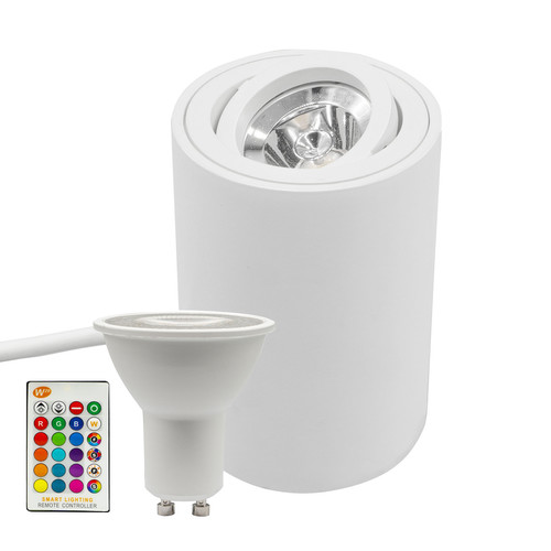 Happy Rock Tube Spot Uplight Table 240V RGB + 3000K White 5W White
