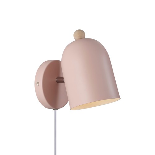 Gaston Bedside Wall Light Dusty Rose 15W