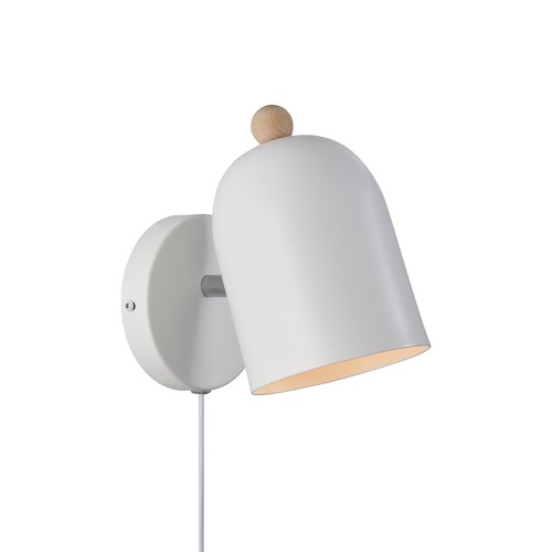 Gaston Bedside Wall Light White 15W