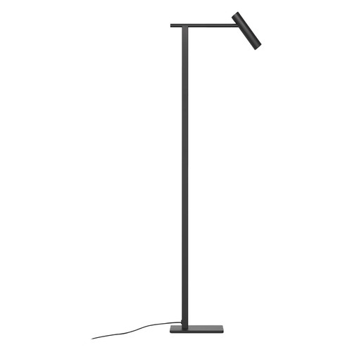 Leda Floor Lamp Matt Black with Black Shade 4W