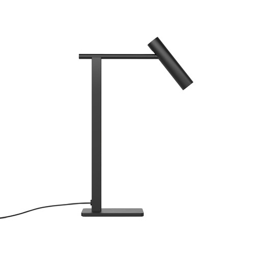 Leda Desk Lamp Matt Black and Black Shade 4W