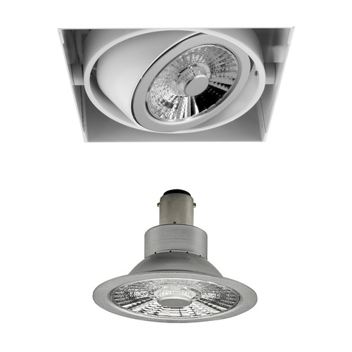 Grid Trimless Single LED Series 2 AR70 8W Warm White (3000K) Downlight incl. Driver 30° White