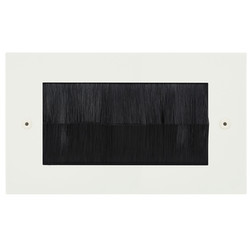 Horizon Square Euro Paintable Plate Double Brush Primed White