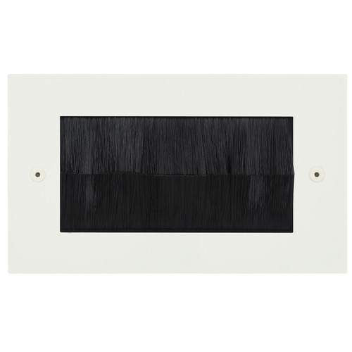 Horizon Square Euro Plate Double Brush Primed White