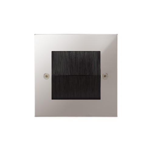 Horizon Square Brush Plate Single Brush Polished Stainless Steel