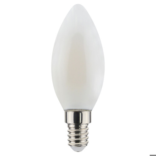 SES LED Retro Candle Light  Bulb 4.5W 470lm 240V Dimmable Satin 2700K Warm White