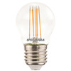 LED Golfball Clear E27 470lm Dimmable Light Bulb 4.5W 2700K Warm White
