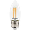 LED Clear Filament Candle Light Bulb 35mm 470lm Dimmable ES 4.5W 2700K Warm White