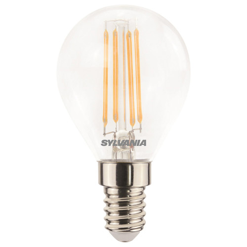 LED Golfball Clear E14 470lm Dimmable Light Bulb 4.5W 2700K Warm White