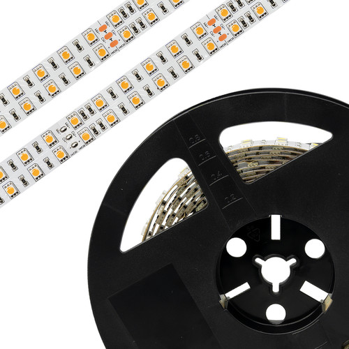 LED Strip Flexible  High Brightness Tape Double Row 5M (120 LEDs/m) 24V 145W (29W/m) 3000K Warm White