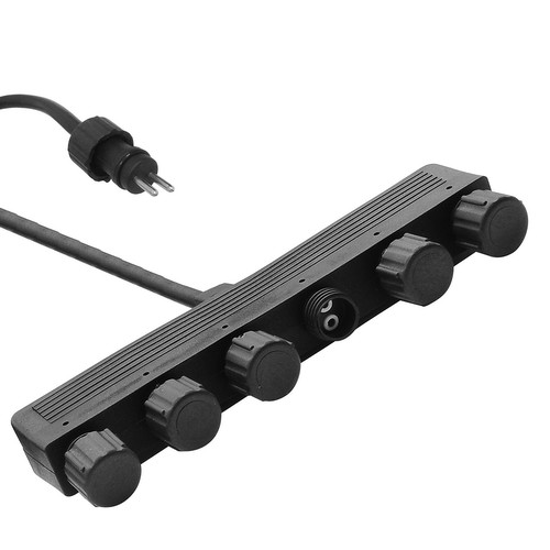 Hood 20cm Cable 6 Point Hub 12V Black