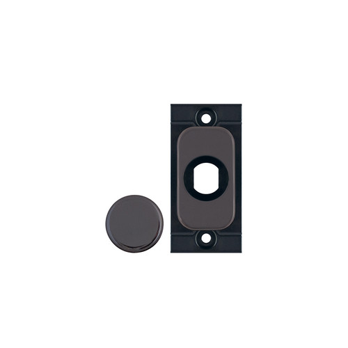 Screwless Grid Dimmer Cover Plate Module Cover Plate Black Nickel