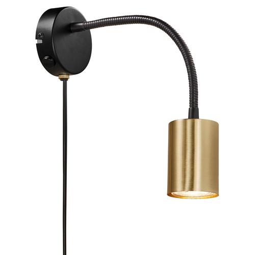 Explore Flex Bedside Wall Light Brass 7W