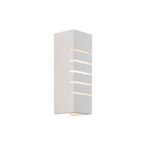 Lancio Square Interior Plaster Wall Light 5W White