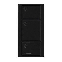 Lutron Pico Wireless 3 Button On/Off and Preset Button Lighting Control Black
