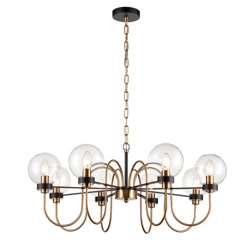 Equinox 8 Upward Pendant Light FL2440-5 Antique Gold 8x10W